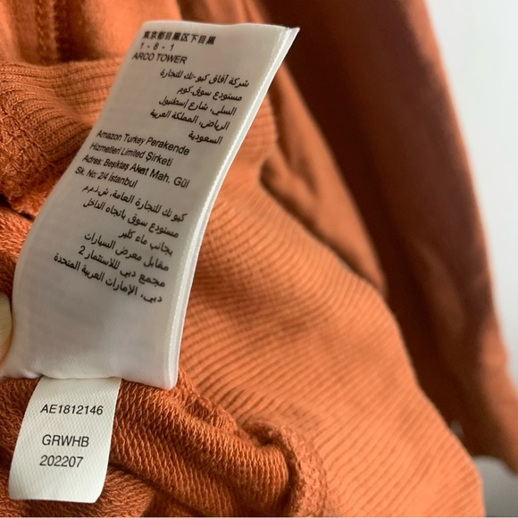 Amazon Essentials Sweater  Cowl Neck Orange Womens Sz XL Long Sleeve Turtleneck - Picture 8 of 13